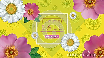 Summer Sale background Vector Illustration