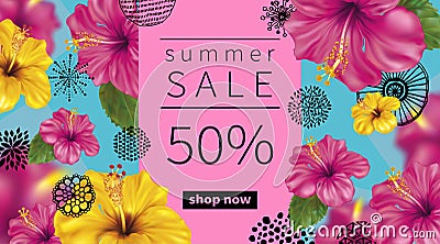 Summer Sale background Vector Illustration