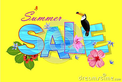 Summer sale backgrounds Stock Photo