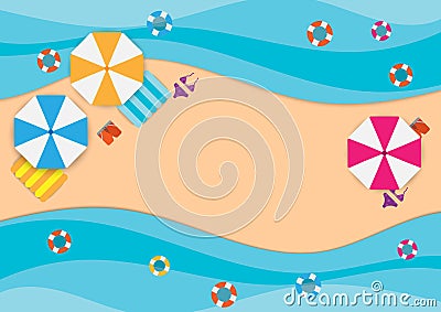 summer sale banner promotion Vector Illustration