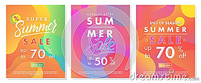 Summer sale banners Stock Photo