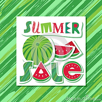 Summer sale concept Vector Illustration