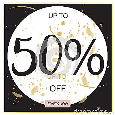 Summer Sale Luxury black,pink and gold Banner, for Discount Poster, Fashion Sale, backgrounds, in vector Vector Illustration