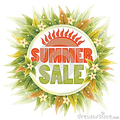 Summer Sale Vector Illustration