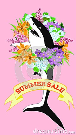 Summer sale Vector Illustration