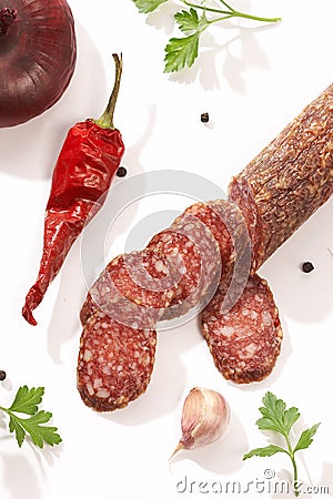 Summer sausage Stock Photo