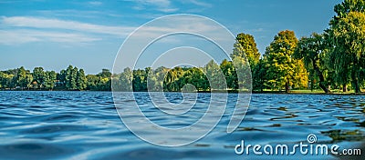 Summer scene on lake Stock Photo