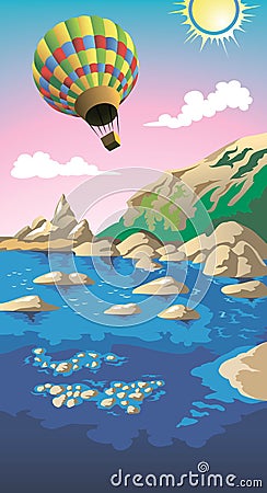 Summer sea Vector Illustration