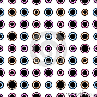 Summer seamless magic evil eye pattern for fabrics and textiles and packaging and gifts and linens and wrapping Cartoon Illustration