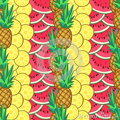 Summer seamless pattern Vector Illustration