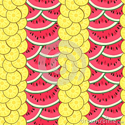 Summer seamless pattern Vector Illustration