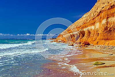 Summer seascape, summer in Spain 2021 Costa Blanca sea coast, photobank images Stock Photo