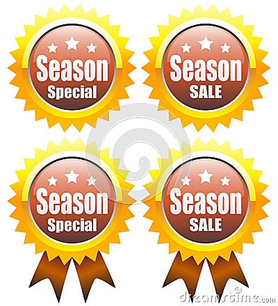Summer season special sale Vector Illustration