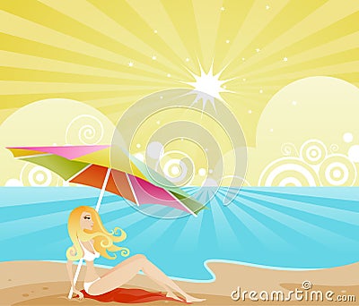 Summer Shade Vector Illustration