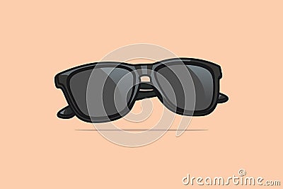 Summer Shiny Sun Glasses vector illustration. Cartoon Illustration