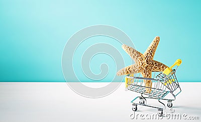 Summer shopping theme Stock Photo