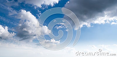 Summer sky and clouds atmosphere Stock Photo