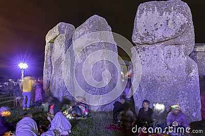 Summer Solstice at Stonehenge England Editorial Stock Photo