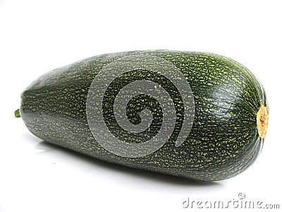 A summer squash, isolated on w Stock Photo