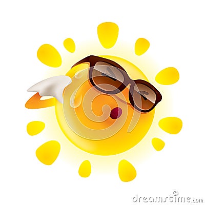 Summer sun Vector Illustration