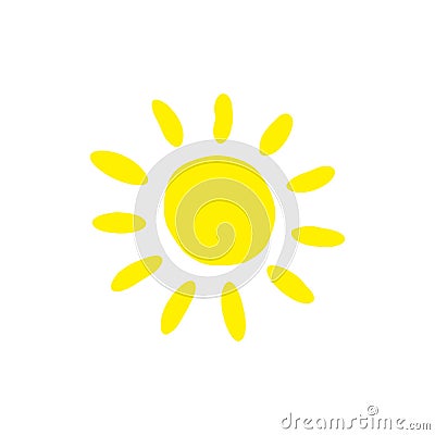 Summer, sun icon Vector Illustration