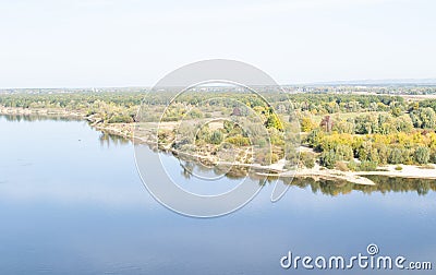 Summer,sun,OKA river Stock Photo