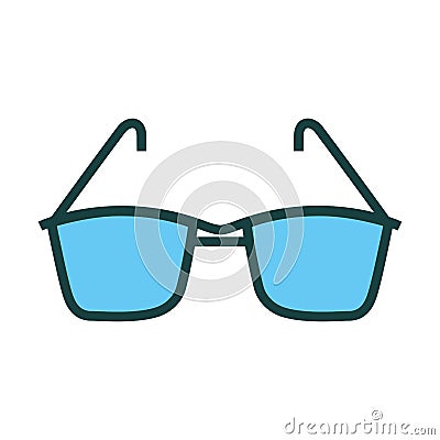 Summer sun protection sunglasses Vector Illustration