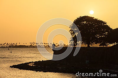 Summer sunset San Juan Stock Photo