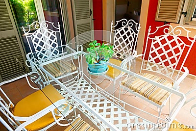 Summer terrace Stock Photo