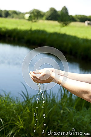 Summer thirst, water Stock Photo