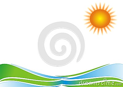 Summer time Vector Illustration