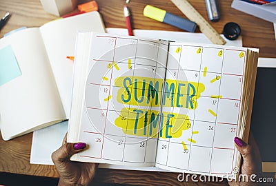 Summer Time Deal Promotion Purchase Shopping Concept Stock Photo