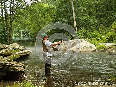 Summer Time Fishing Stock Photo