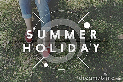 Summer Time Holiday Rest Outdoors Concept Stock Photo