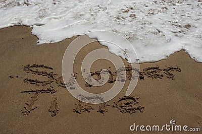 Summer Time Sand Stock Photo