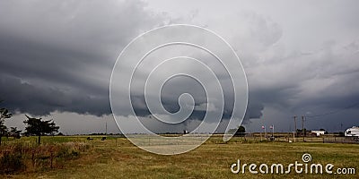 Summer time storms, evening skys, open fields Stock Photo