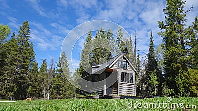 Summer Tiny House Stock Photo