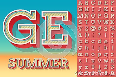 Summer typography design Vector Illustration