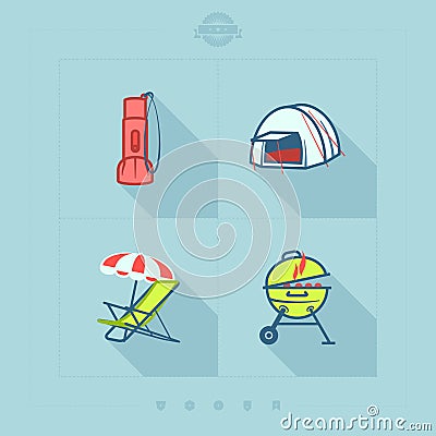 Summer vacation Vector Illustration