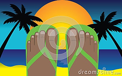 Summer vacation Vector Illustration