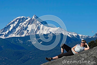 Summer vacation travel around Vancouver. Stock Photo