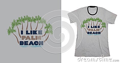 Summer Vacation Vector Vintage Grunge effect T- Shirt Design, Vector Art T- Shirt Design plam tree surfing boat Vector Illustration