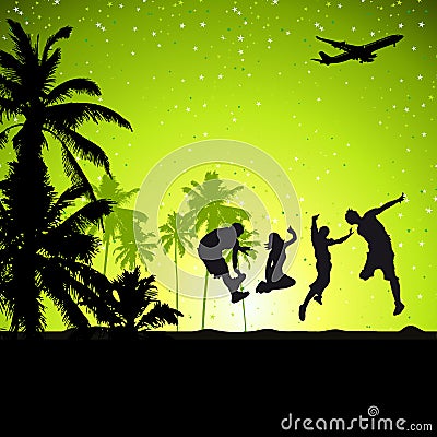 Summer vacations Vector Illustration