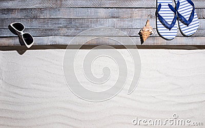 Summer vacations at the seaside beach Stock Photo