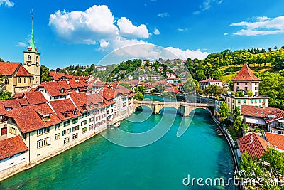 Summer view of Bern, Switzerland Stock Photo