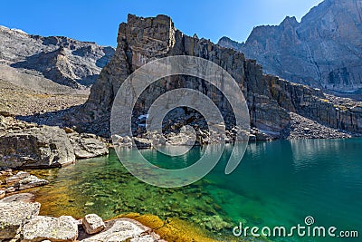Summer View of Chasm Lake Stock Photo