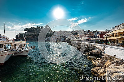 The small fishing village of Parga, Greece Editorial Stock Photo