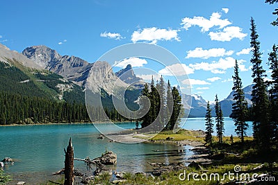 Summer view of spirit island Stock Photo