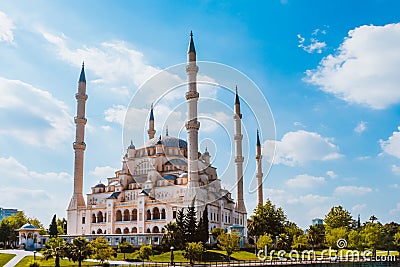 Turkey Adana Sabanci Central Mosque Stock Photo