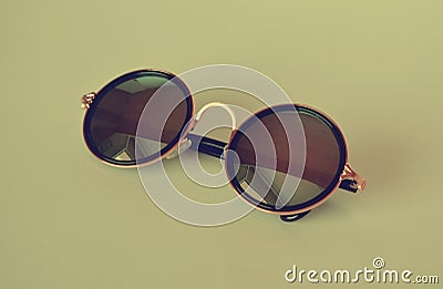 Summer vintage sunglasses Stock Photo